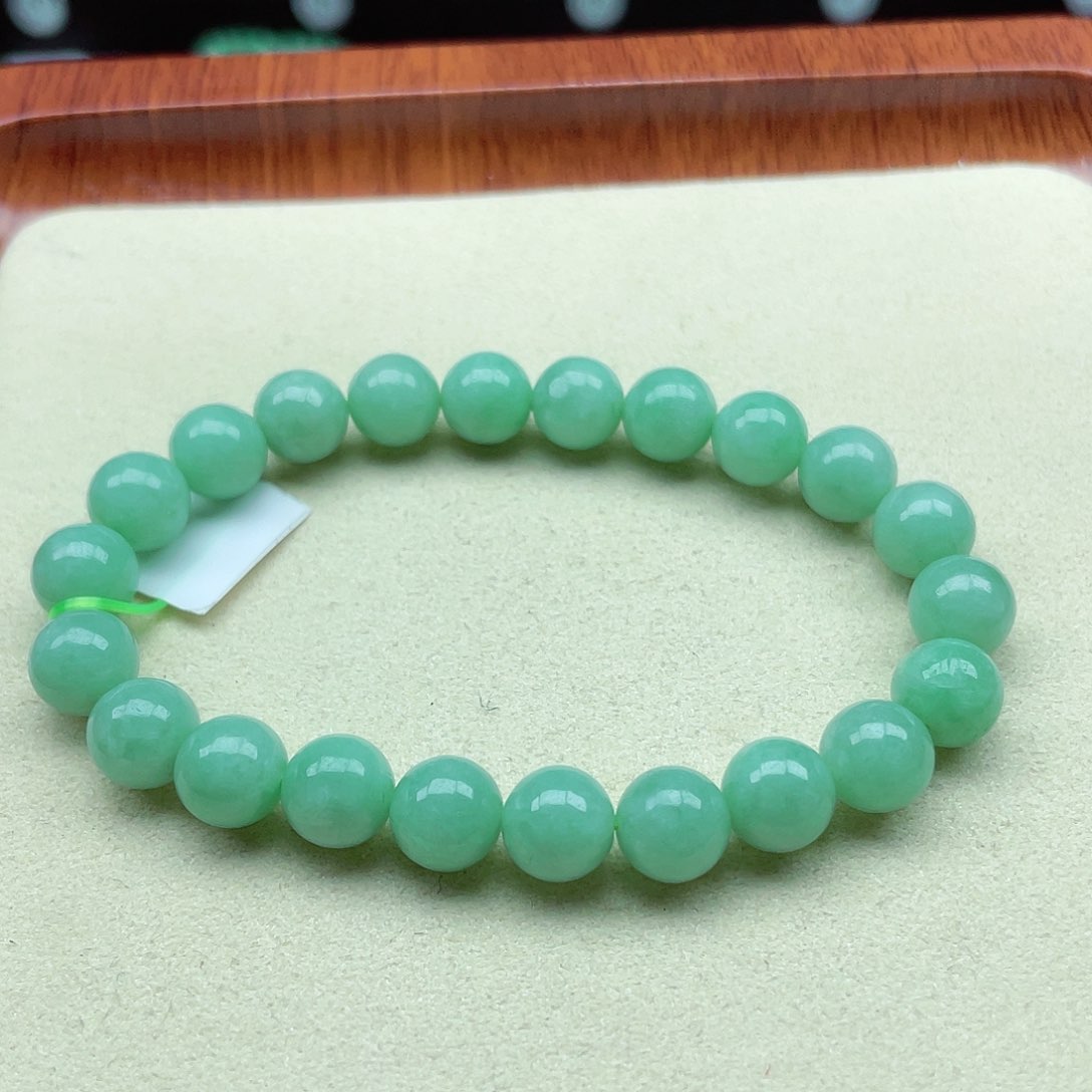 翡翠手链未镶嵌缅甸翡翠A货