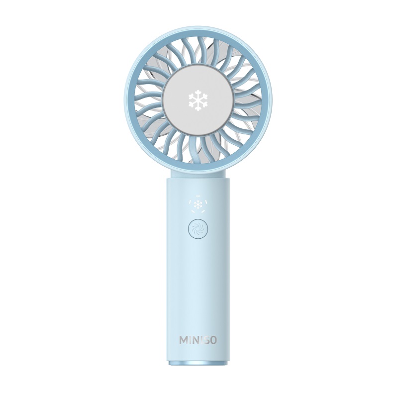 名创优品/MINISO 青春系列增压大风冰敷2000mAh手持风扇(蓝色)