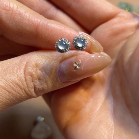 翡翠颈饰银S925镶嵌蛋面