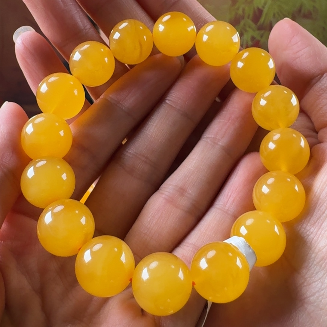 相***緣蜜蜡未镶嵌毛衣链