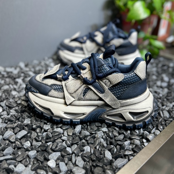 老爹鞋2025秋冬季新款低帮单棉同款轻奢增高编织潮流时尚百搭潮鞋