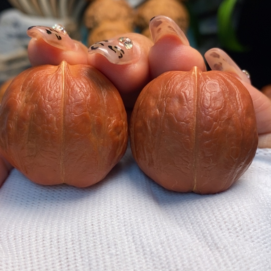 把件文玩核桃水晶蛙