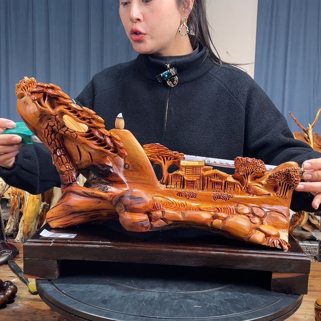柏木（崖柏）山水倒流香送两盒香