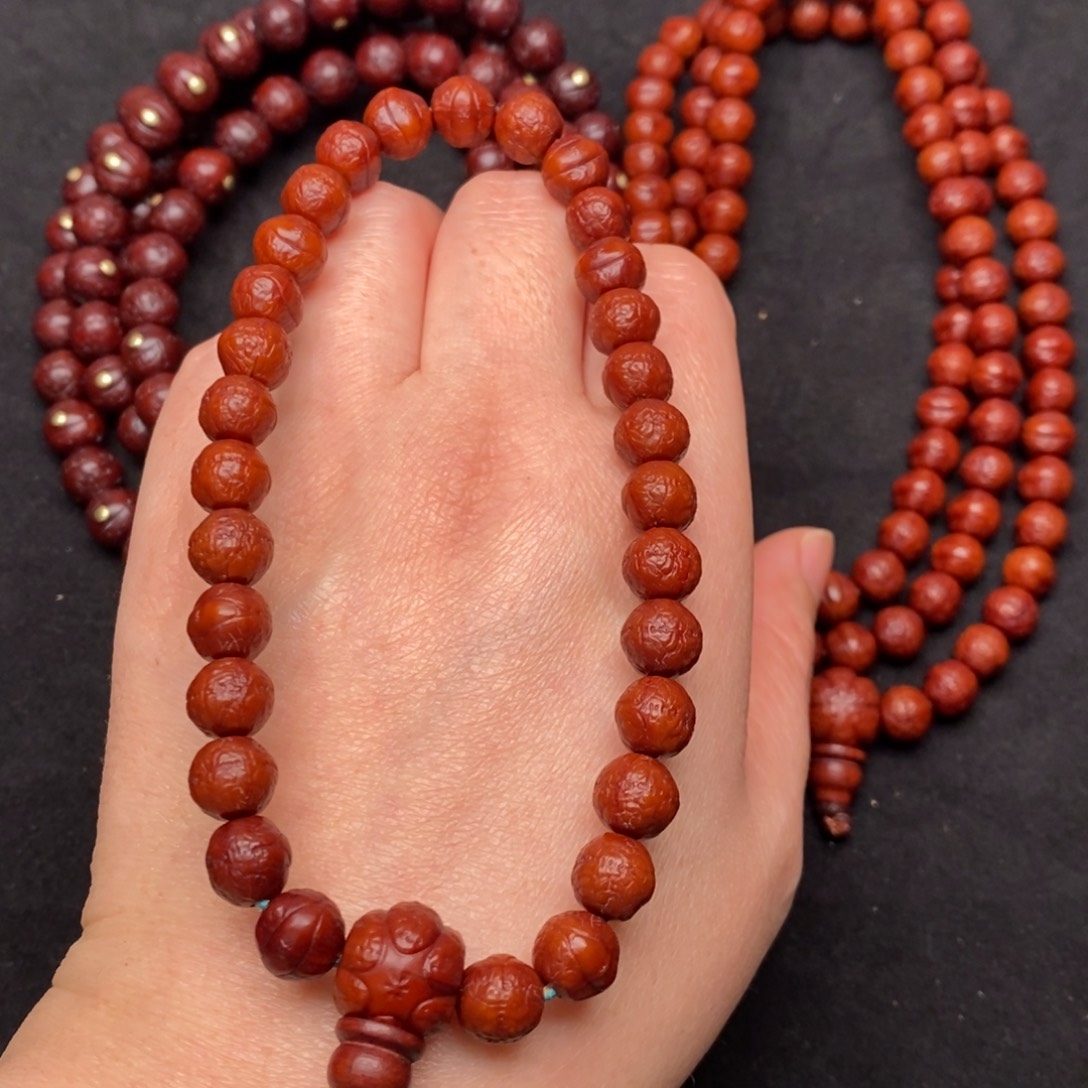 吊坠凤眼菩提手持8.9红366
