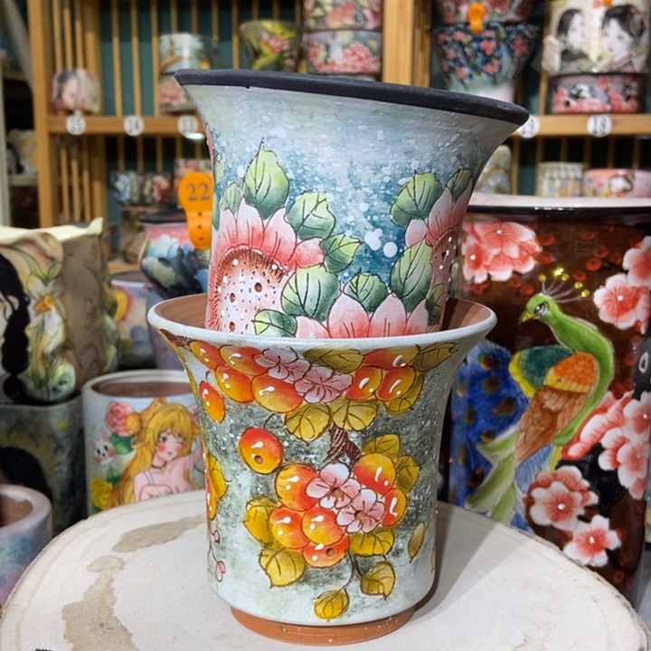 红陶景德镇艺术手绘作品