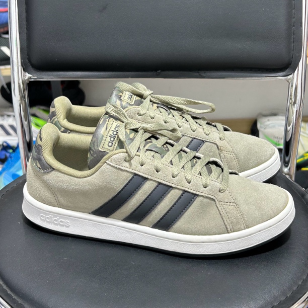 42码 adidas NEO Grand Court 板鞋 绿色/碳黑/白色 二手正品