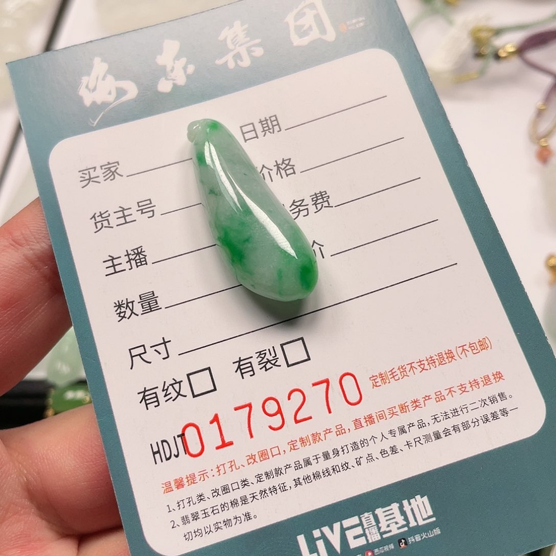 翡翠未镶嵌颈饰HDJT0179270