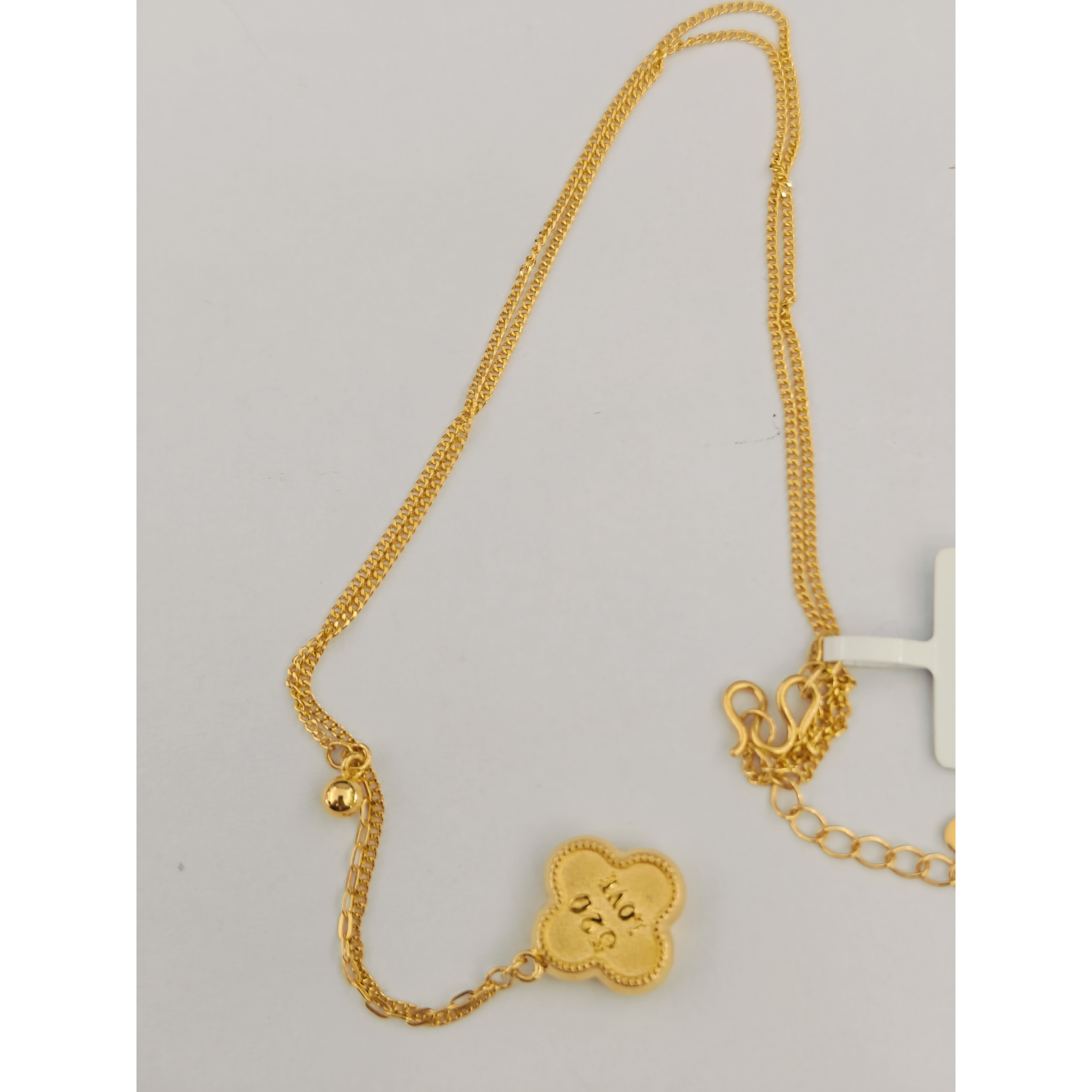 【木木专享】足金 999饰品玫瑰四叶草套链 5.62 GP