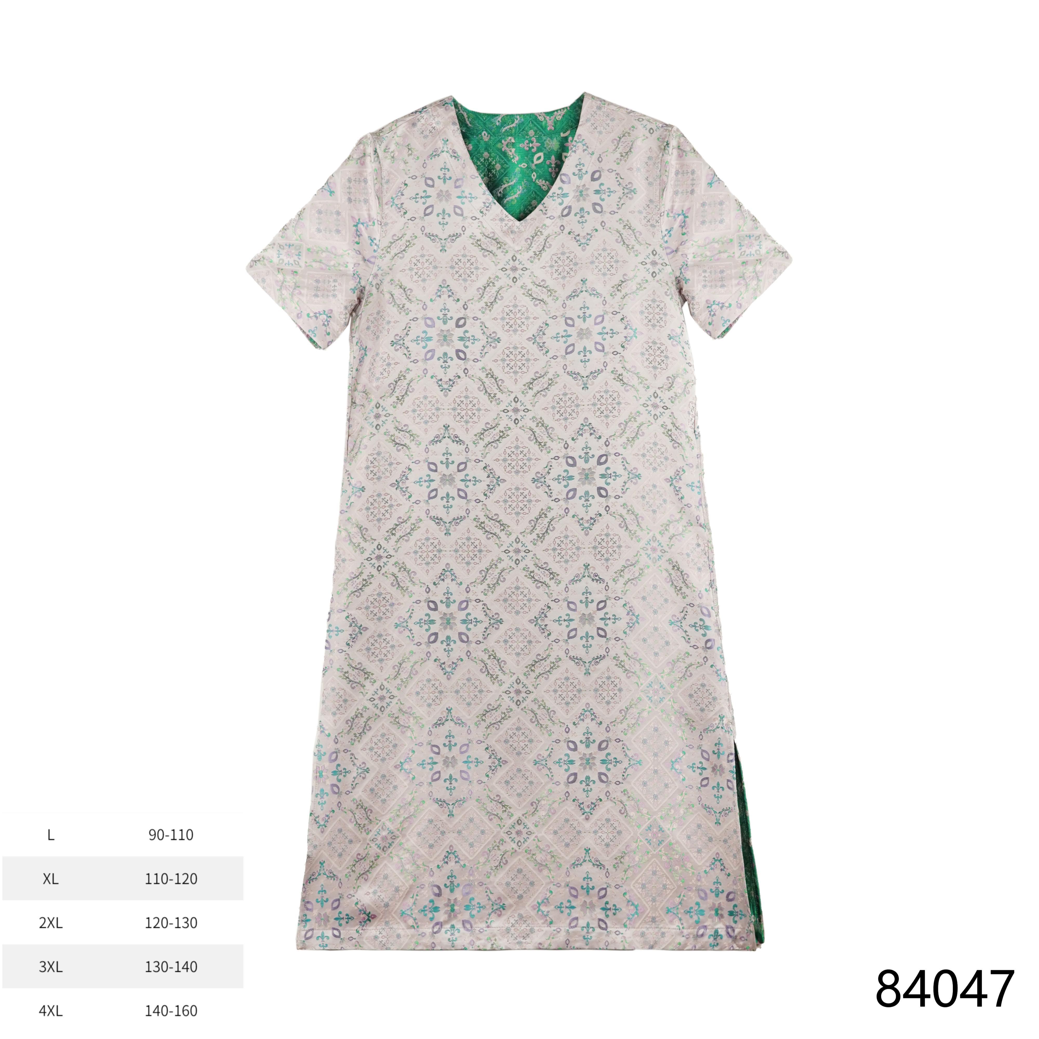 LN 2025春夏新款时尚国风宋锦连衣裙84047