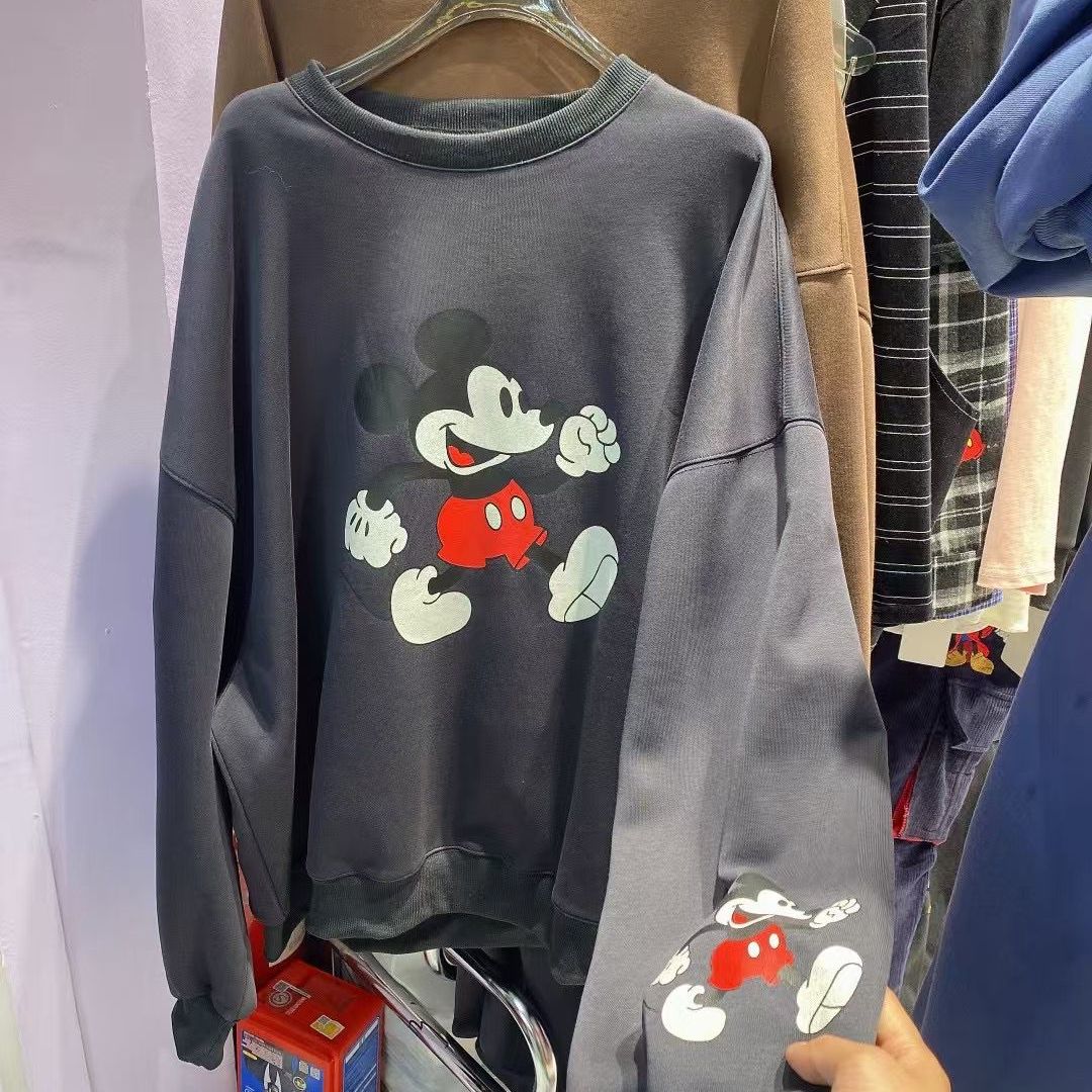 小太阳新品2025秋季休闲卫衣套装松弛感印花上衣八分阔腿裤两件套