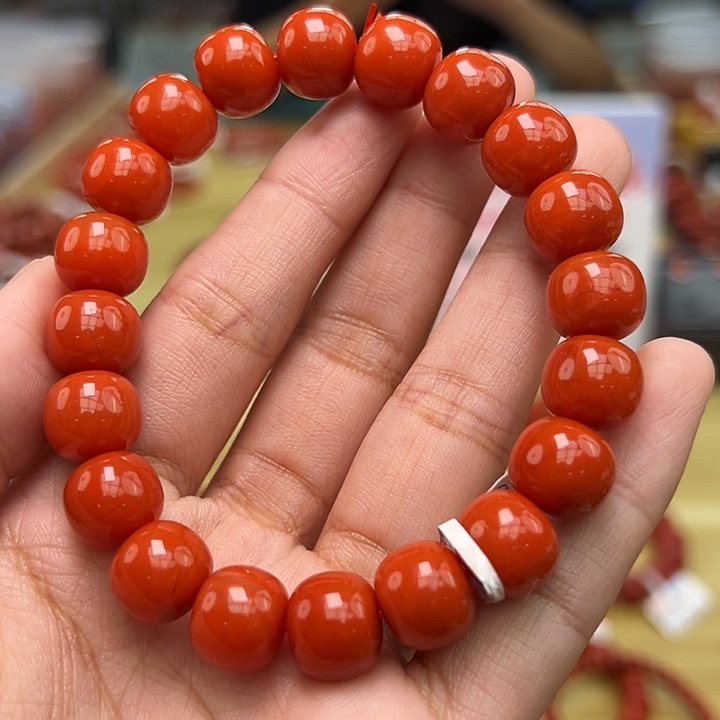 南红玛瑙多样性发一，卡11mm未镶嵌