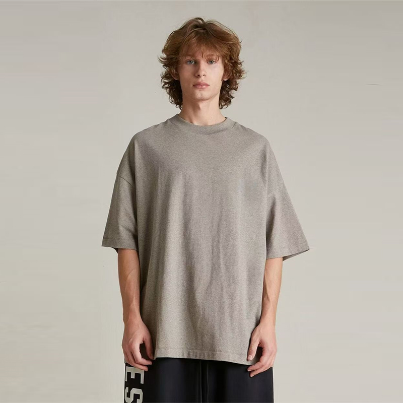 5号链接的美式街头男女夏季圆领潮牌短袖T恤情侣简约圆领宽松半袖