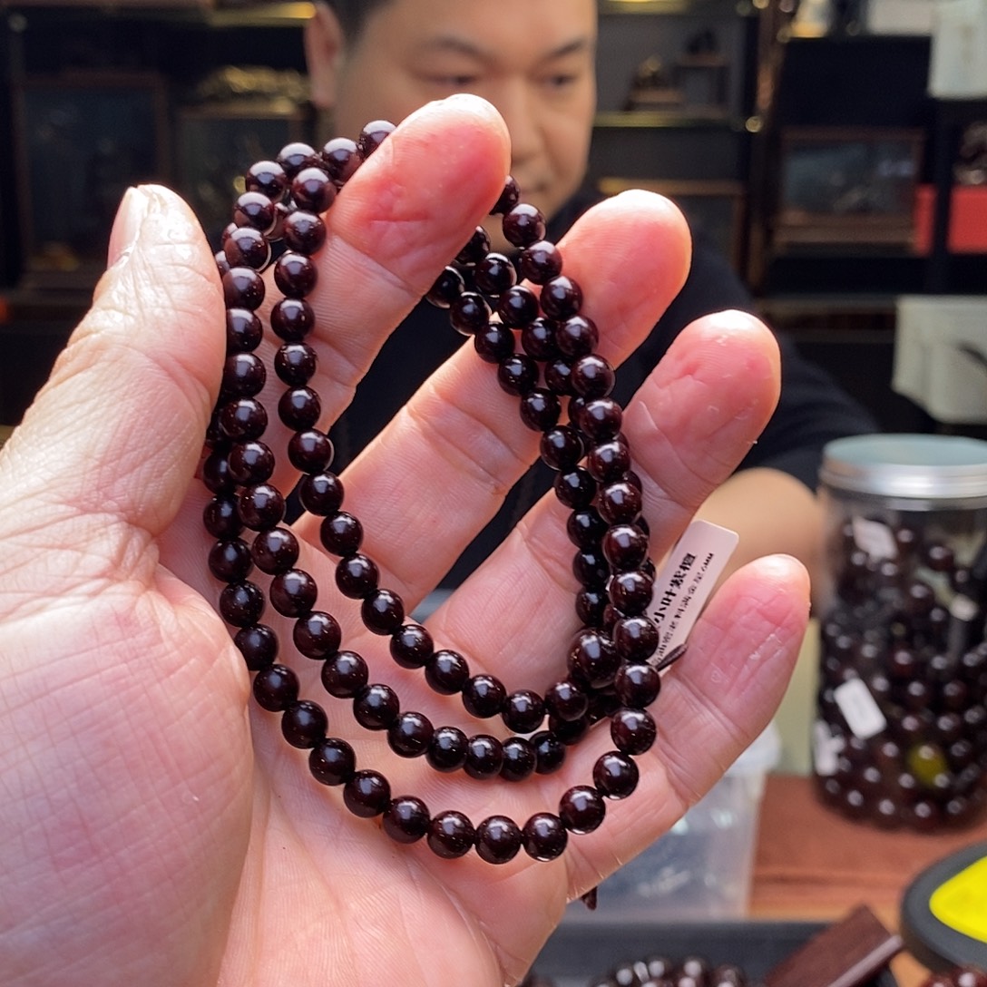 六***糖檀香紫檀（小叶紫檀）手串/手链6
