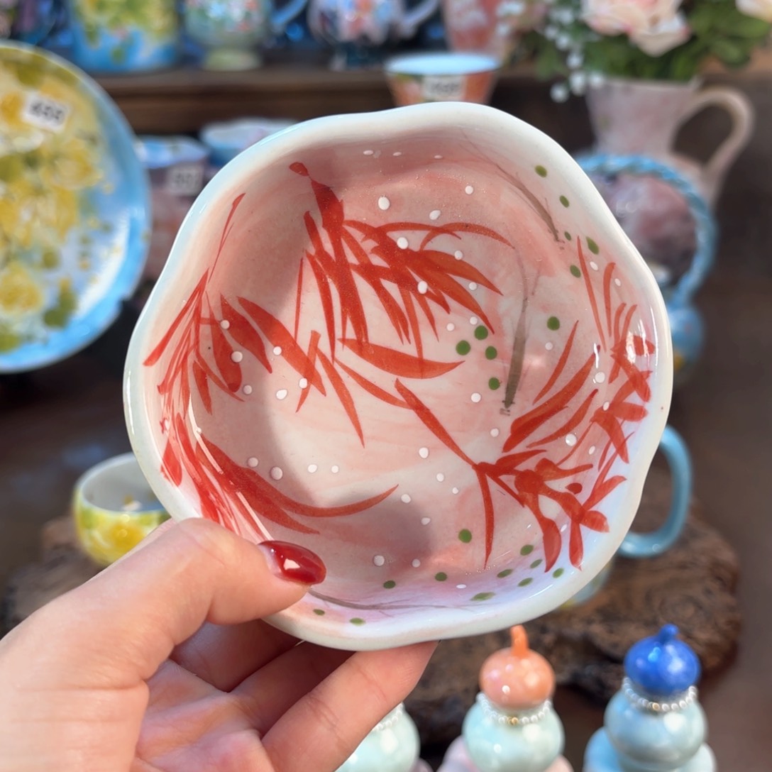 景德镇手绘高温釉下彩陶瓷茶具