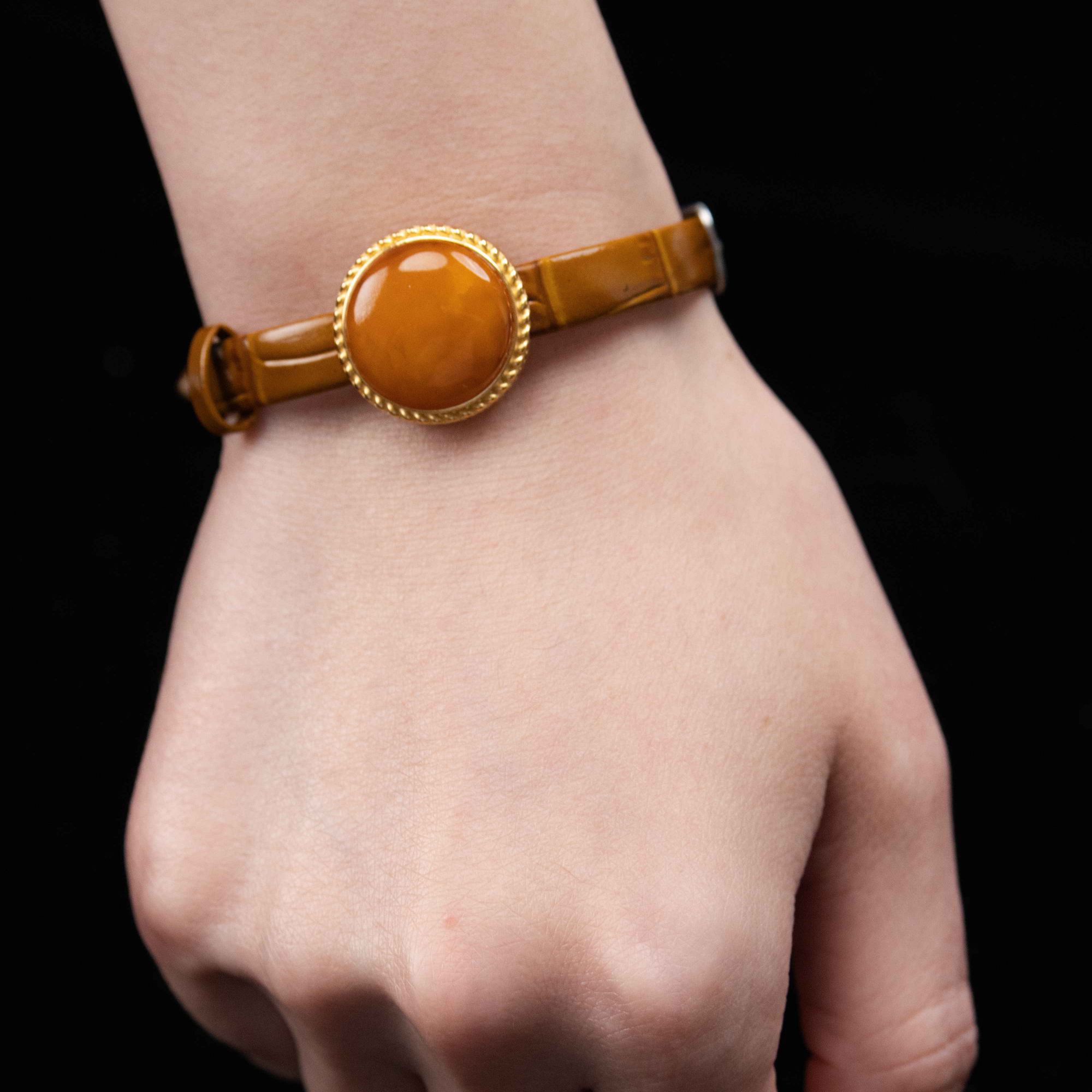 【澄知】·鑫阳珠宝·蜜蜡表带款气质时尚百搭手链