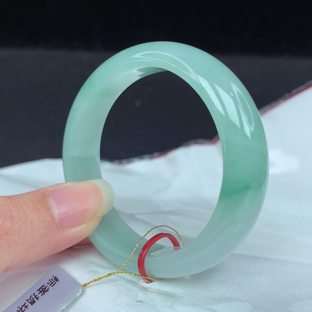 翡翠手镯未镶嵌52圈0264贵妃