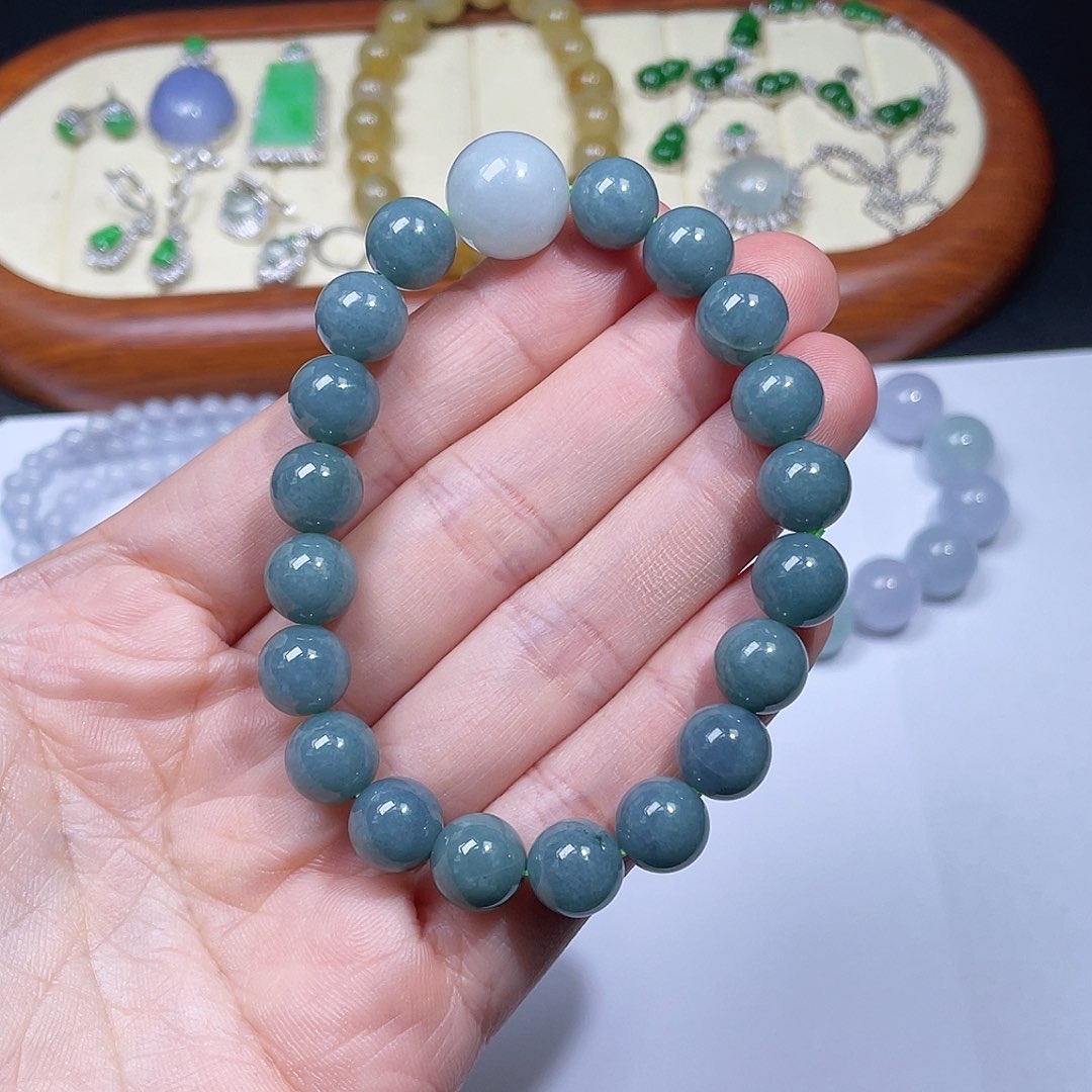 翡翠手链未镶嵌手串