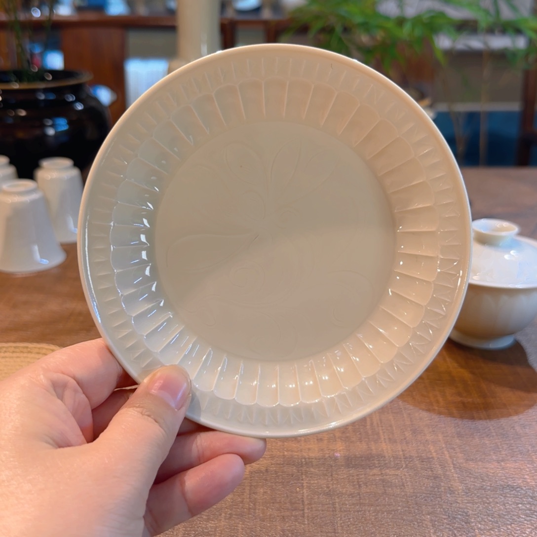 定瓷壶承 高工款  14.2cm