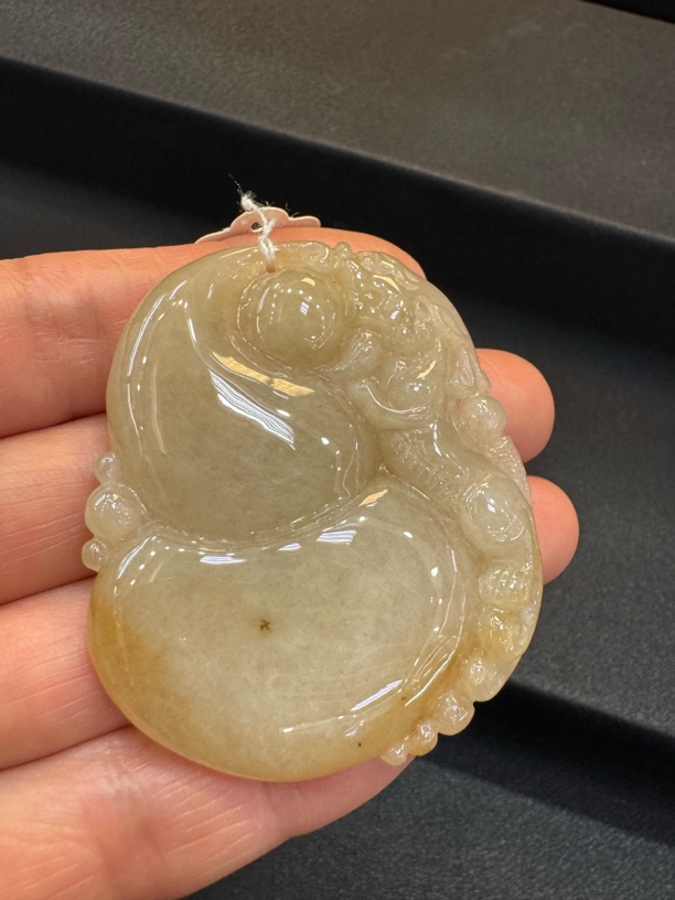 黄色葫芦吊坠百搭款