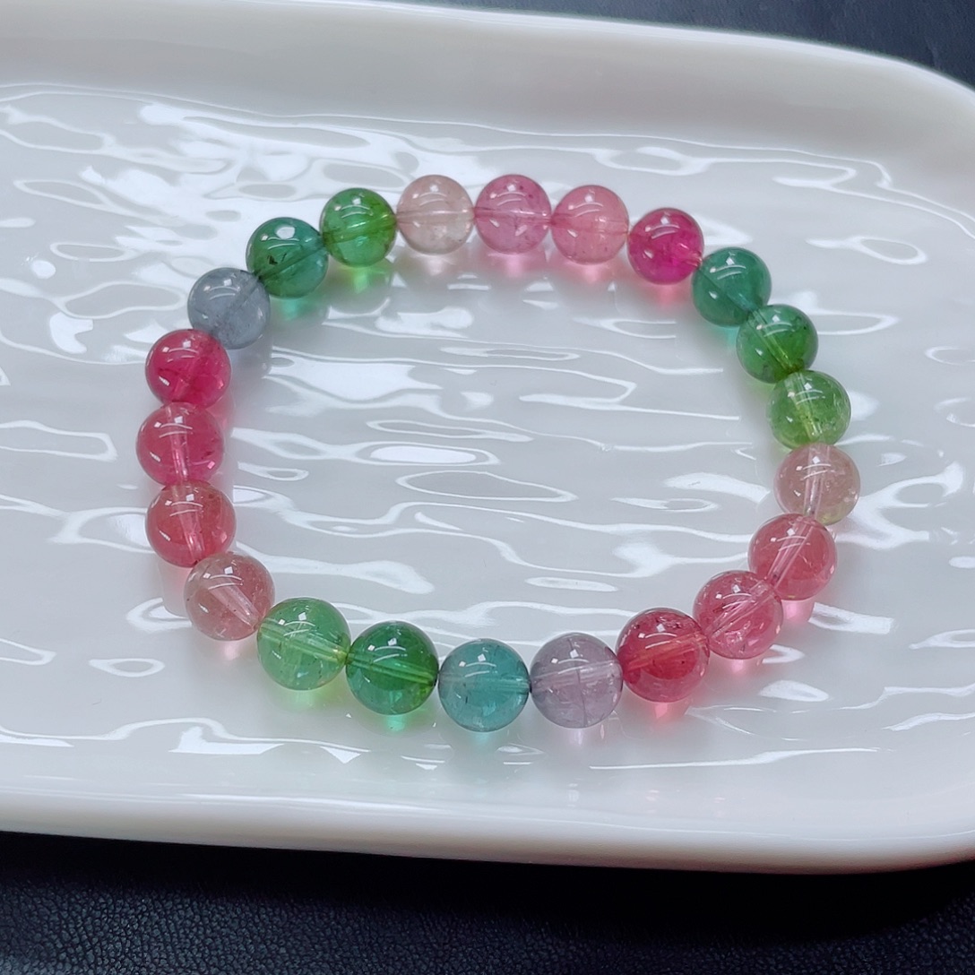 未镶嵌碧玺手链8.7nm左右