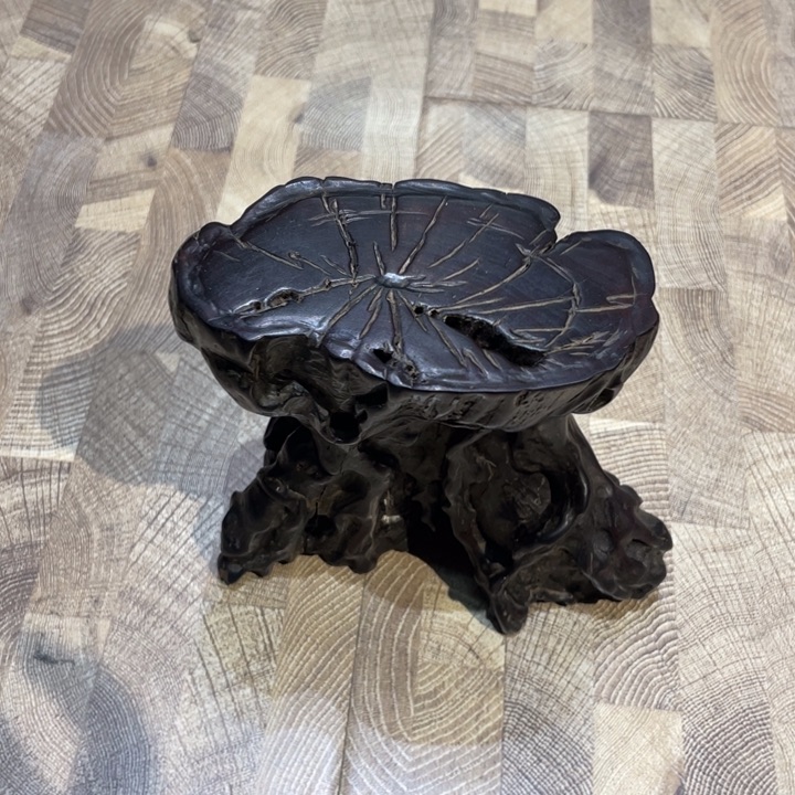 红木底座茶道具摆件摆件