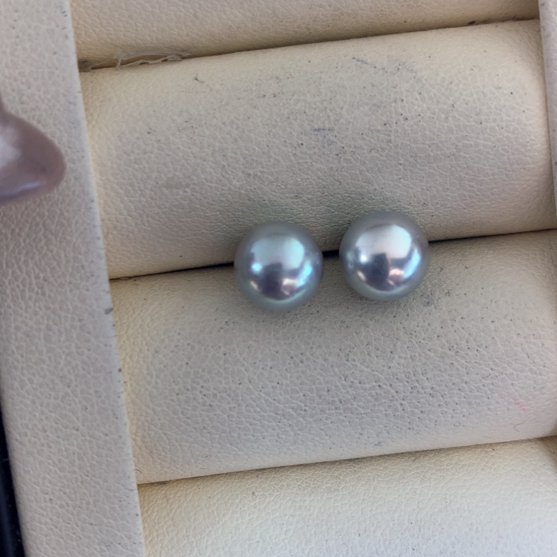 海水珍珠耳饰18K金镶嵌