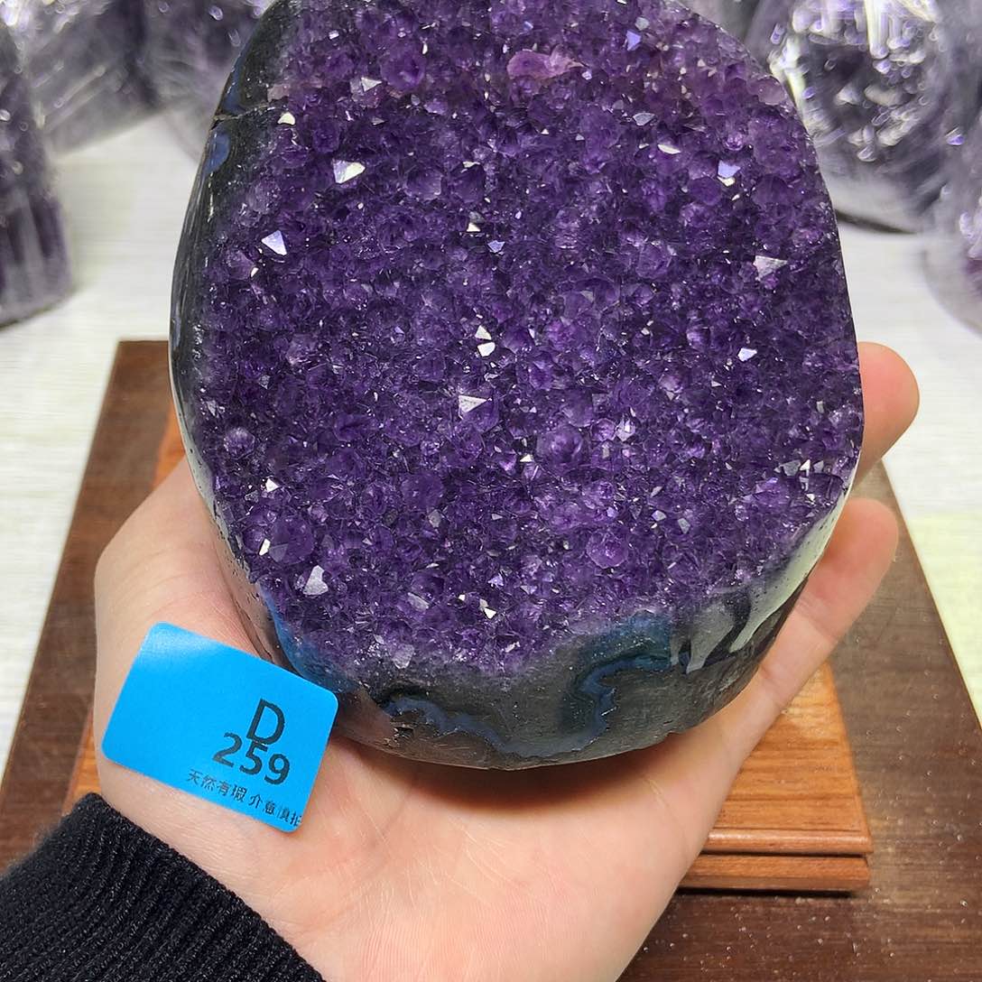 紫晶大型摆件（非配饰）银S925镶嵌