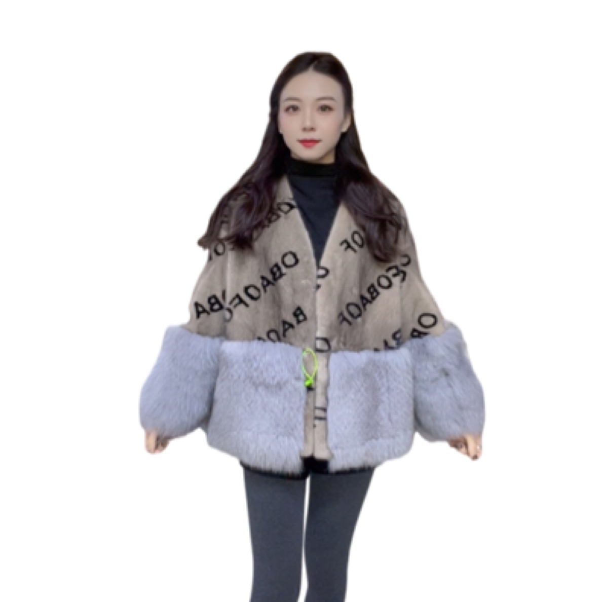 涵涵皮草-2025新款秋冬季时尚设计师女装皮草百搭水貂皮外套