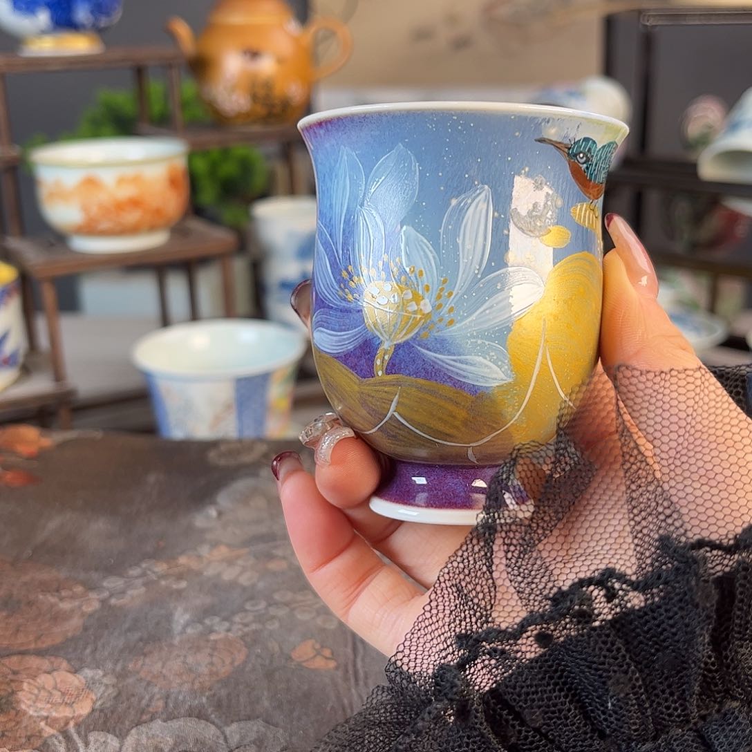 杯景德镇陶瓷茶杯多人