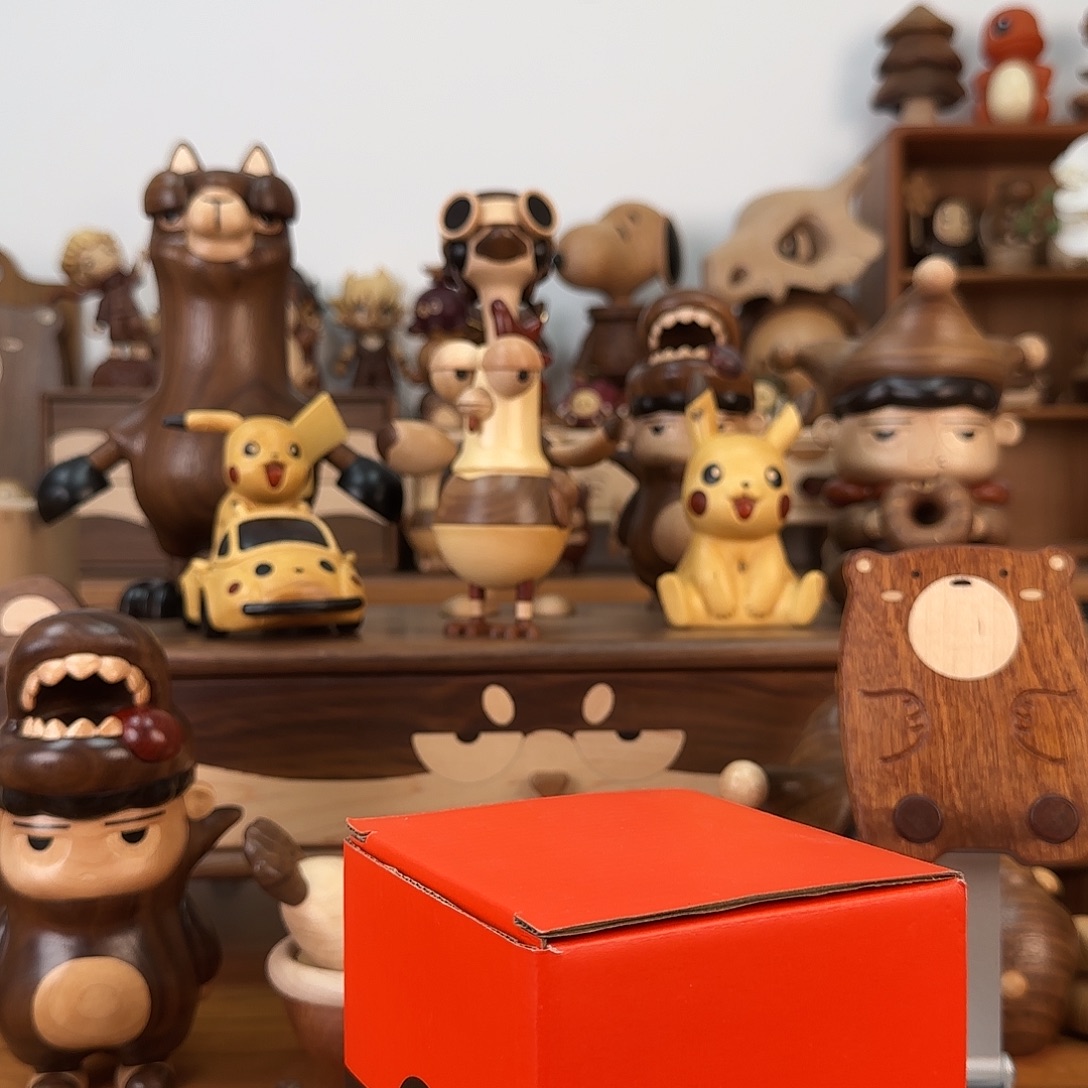 木小叶黄杨皮卡丘摆件