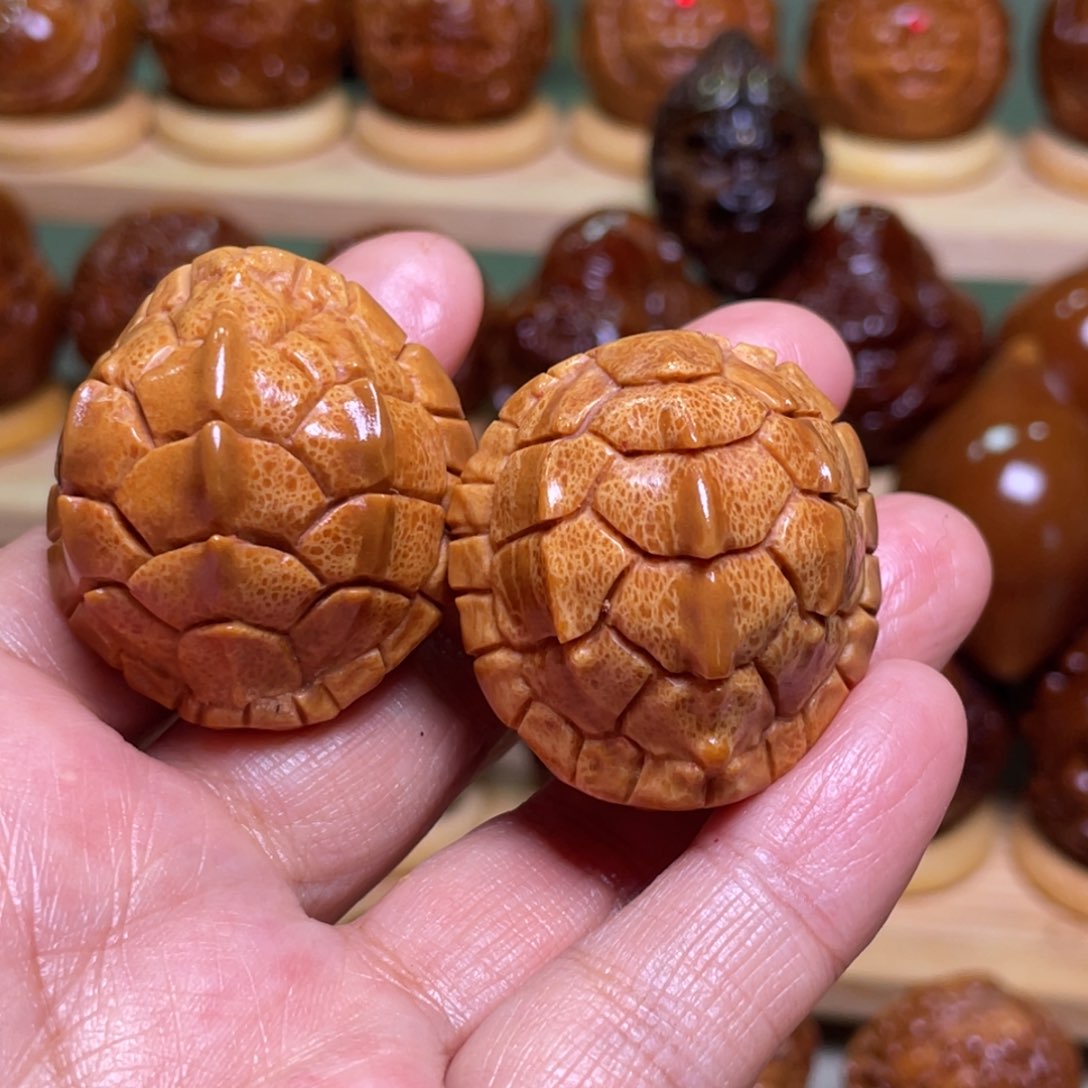 橄榄核手串/手链小富甲一对