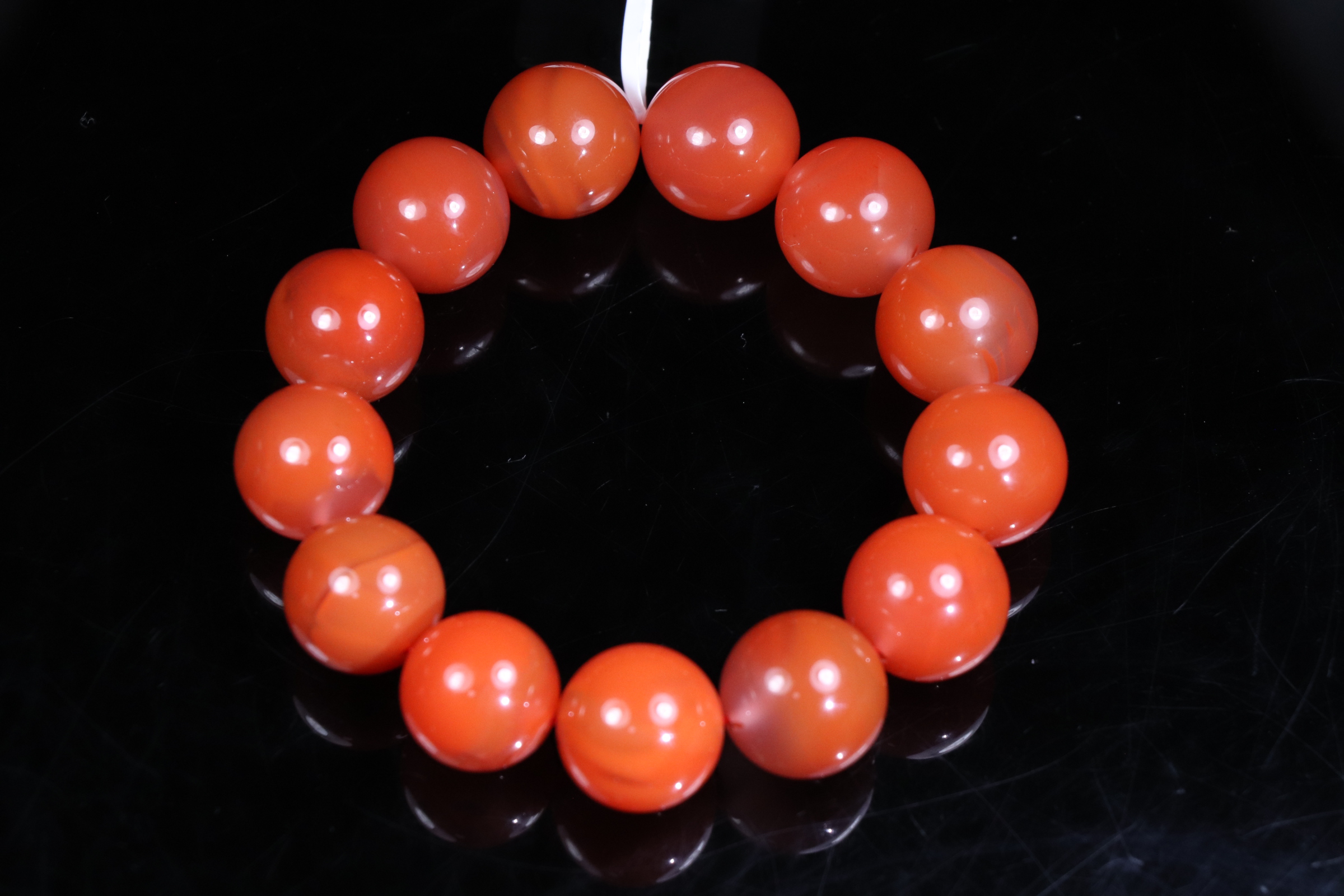 2原矿无优化天然南红保山西山杨柳单圈15mm左右