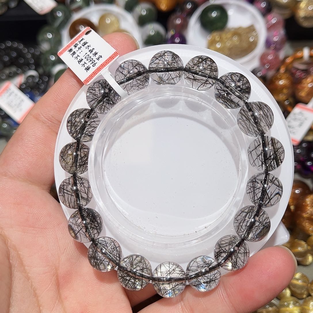 水晶手链未镶嵌黑发晶手链