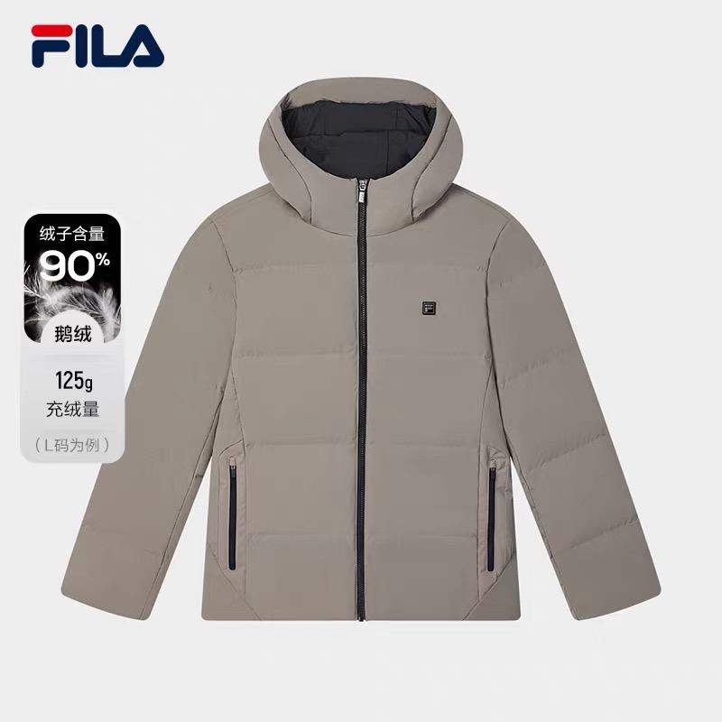 【鹅绒高蓬松】FILA/斐乐男款冬季VC防水透湿保暖羽绒服F61M543904A