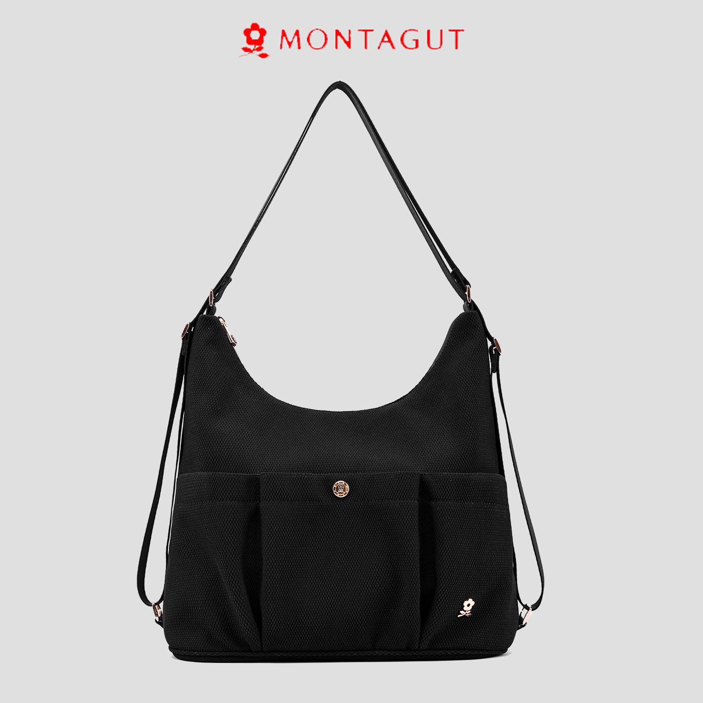 梦特娇单肩包腋下包新款女包百搭轻便手拎包托特包新款多功能双肩