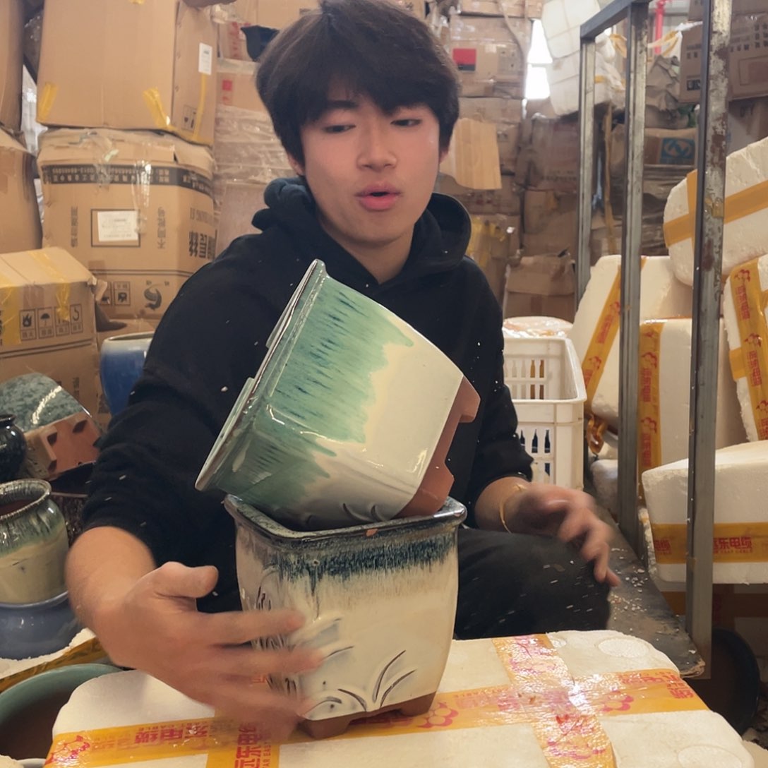 红陶宜兴紫砂花盆