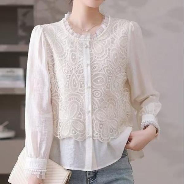 子母依春秋百搭素色新中式打底衫25138BKF6023