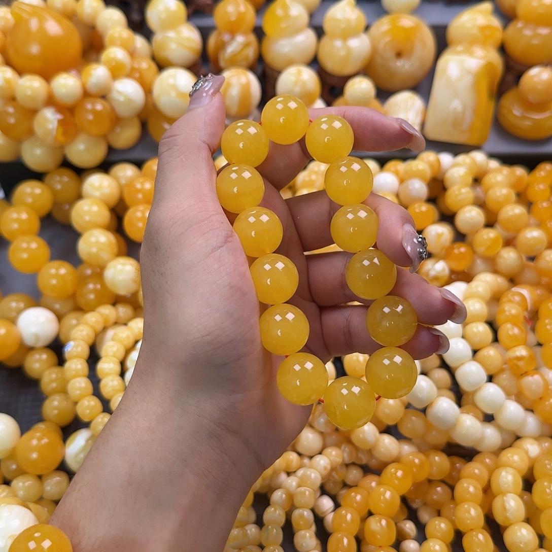 蜜蜡未镶嵌珠宝奇石同料17mm