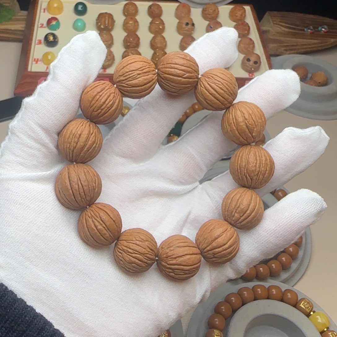 猴头核桃手串全品老型猴头手串原皮核桃