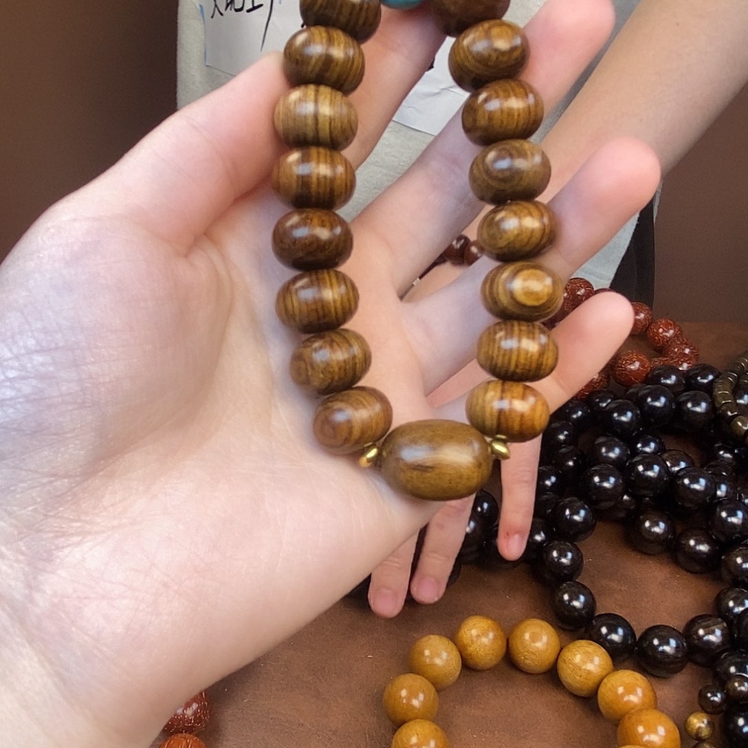 黄花梨/降香黄檀黑油算盘单圈