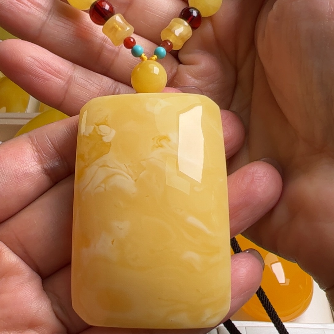 未镶嵌蜜蜡毛衣链无优化