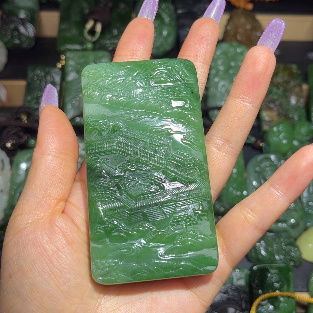 和田玉未镶嵌挂件