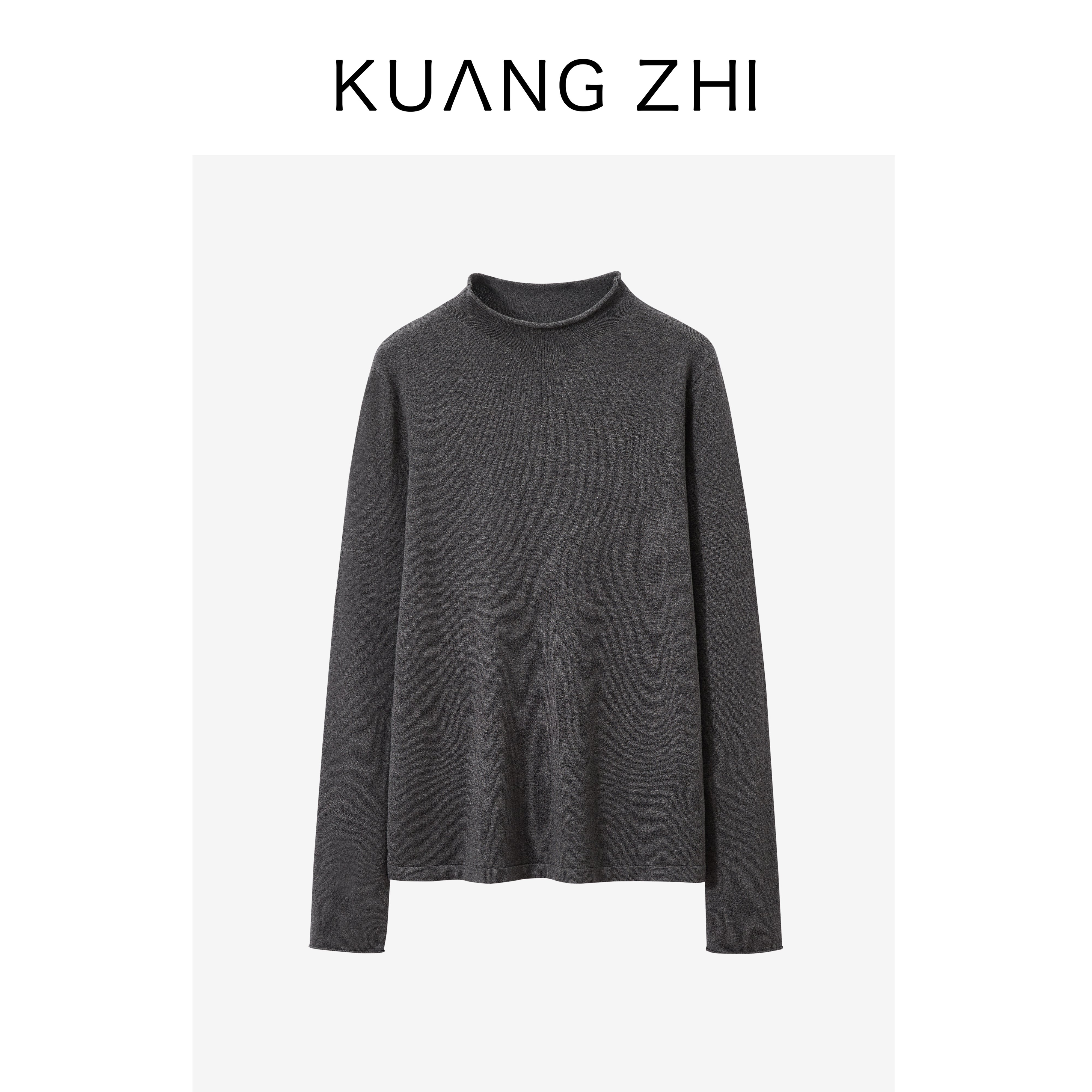 旷之 羊毛羊绒冬半高领套头毛衣打底
