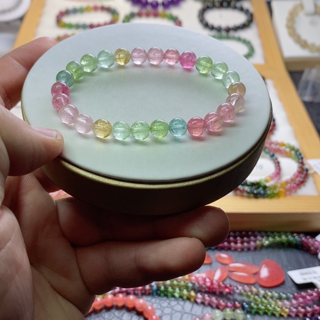 碧玺碧玺手链未镶嵌