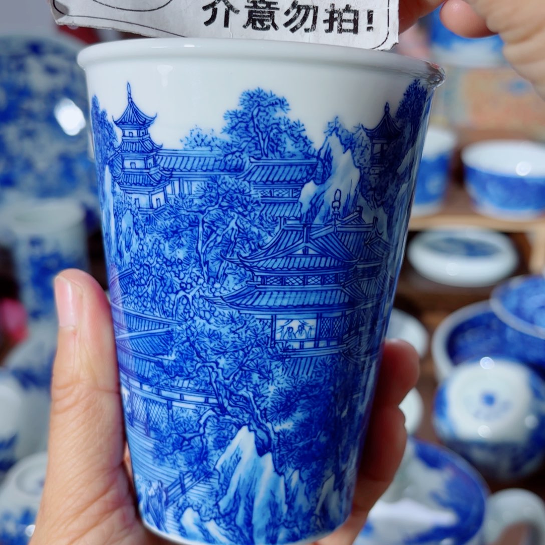 杯棒*全手工全手绘陶瓷