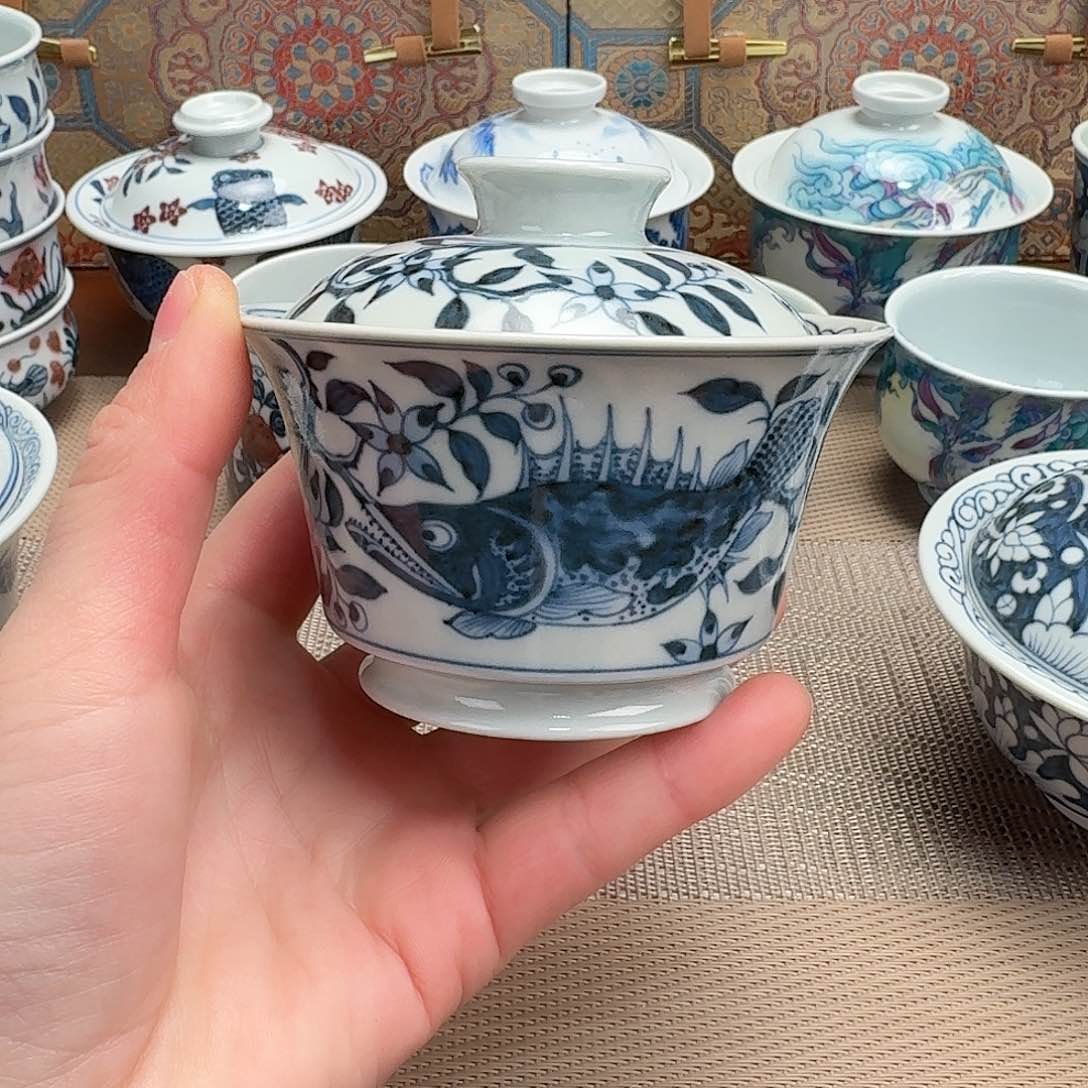 清风瓷影清风瓷影白菜盖碗