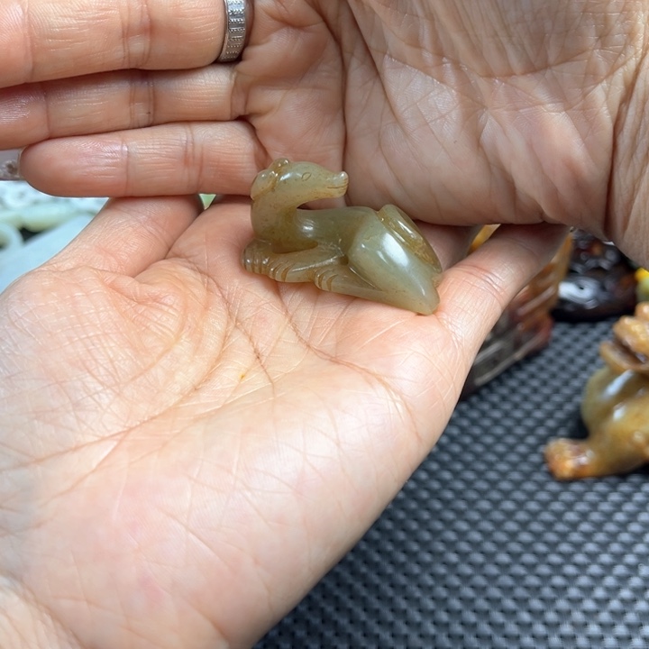 和田玉挂件未镶嵌金*鱼