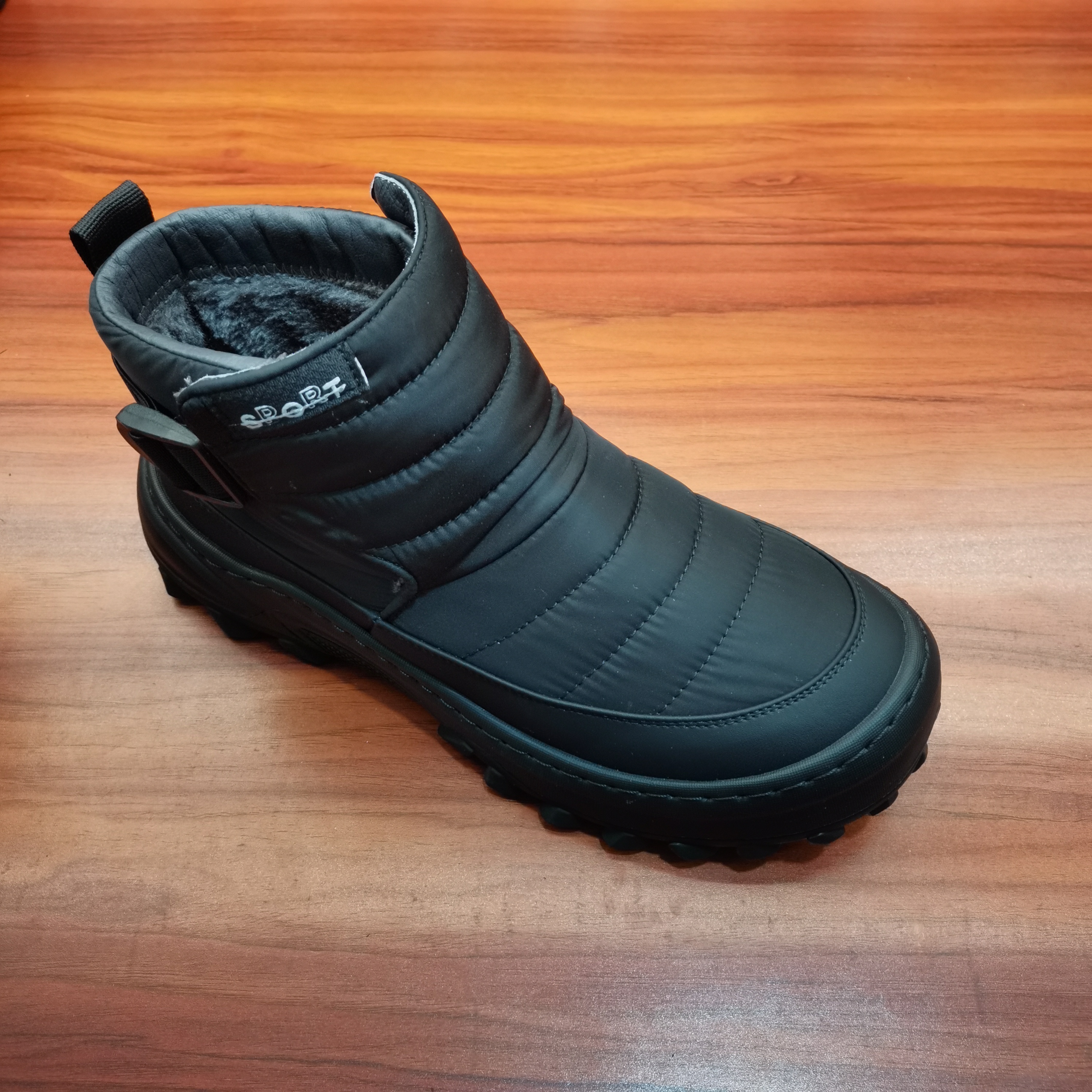 《内里二棉》广州冬季新款男士厚底科技羽绒布棉鞋，休闲5118