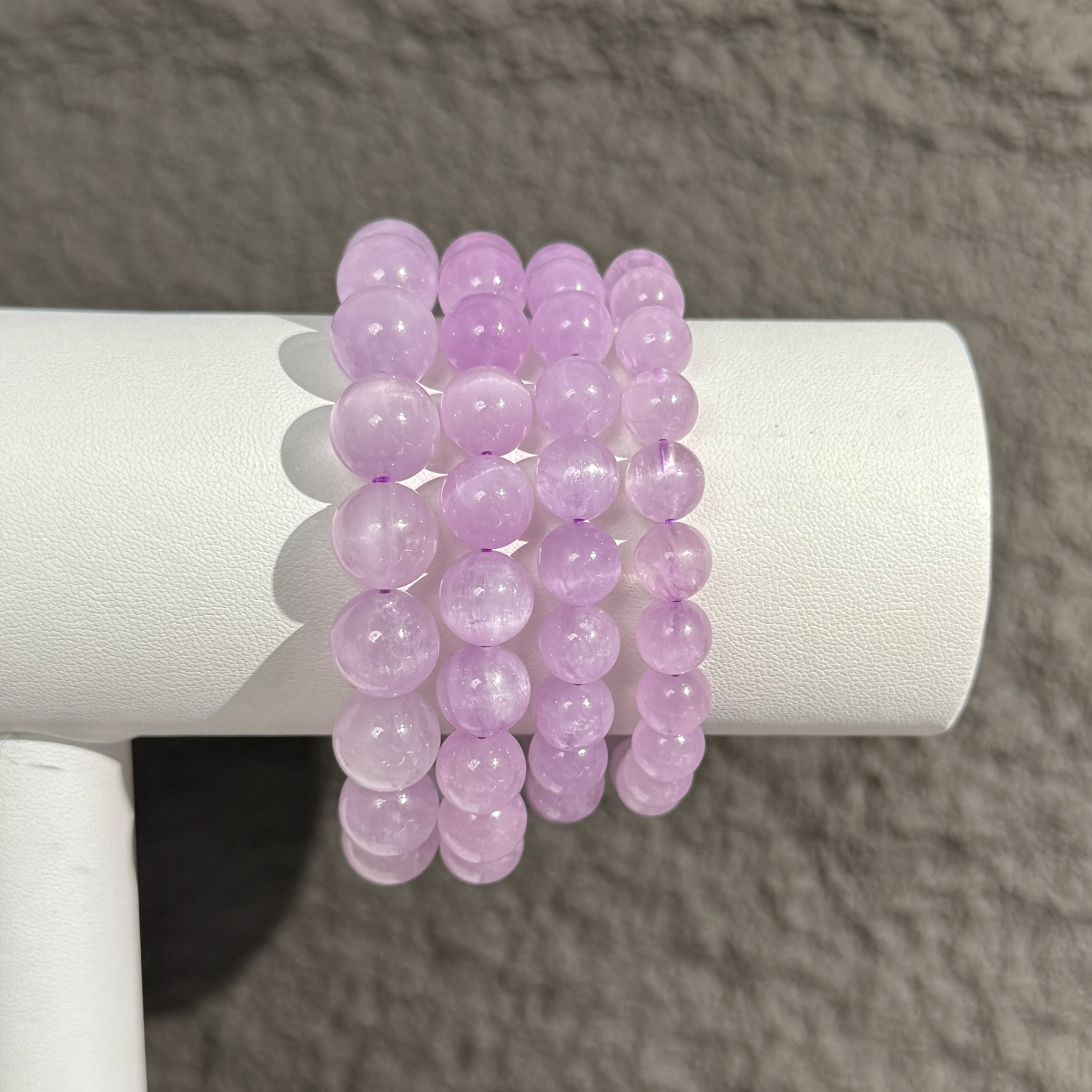 天然拉丝猫眼紫锂辉老矿H409手链手串多样性发一