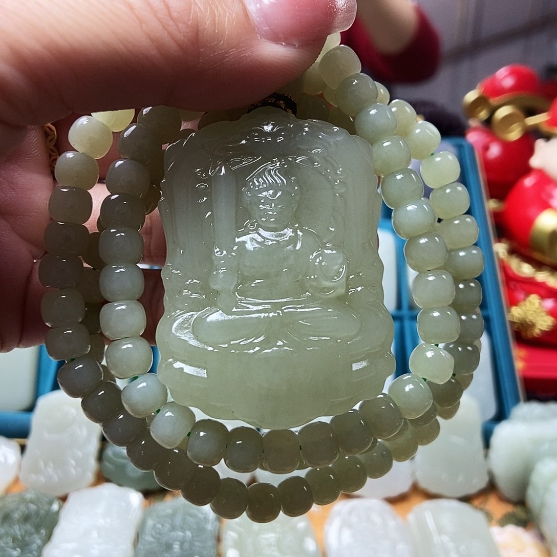 和田玉颈饰未镶嵌星*